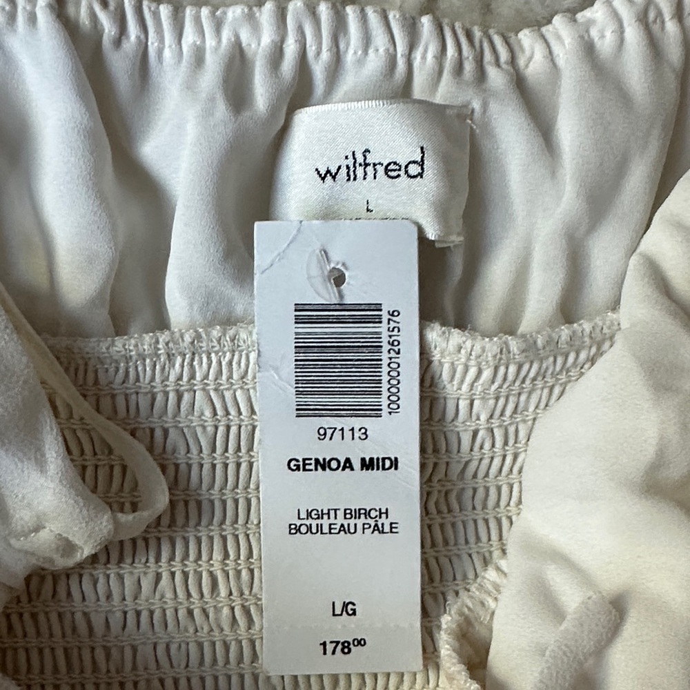 Wilfred Genoa Midi White Spaghetti Strap Maxi Dress - Picture 2 of 3